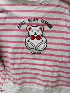 Cute Striped Bear Top