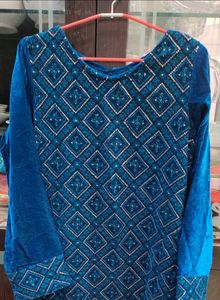 Velvet Kurta Set With Heavy Duppata