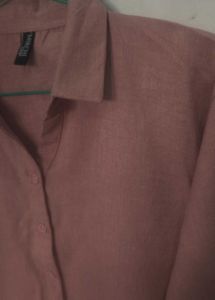 Blush Lace Trimmed Button-Up❤️