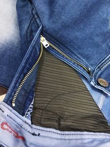Mens Casual Slim Fit, Navy Blue Jeans