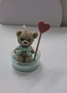 Cute Teddy Bear Candle Set 3 For Return Gifts