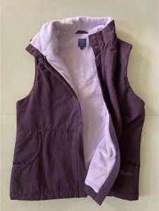 Purple Sleeveless Vest Winter Wear