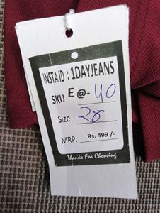 E@40 Size-28 (Sale) Latest Ladies high waist Jeans