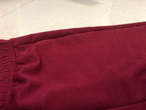 Burgundy Casual Pants