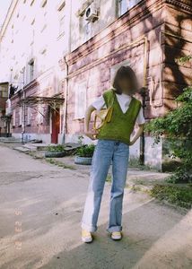 Green Knit Vest - Trendy Layering