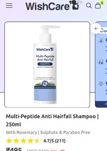 Wishcare Multi Peptide Antihairfall Shampoo