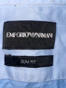 Solid Blue Emporio Armani Shirt