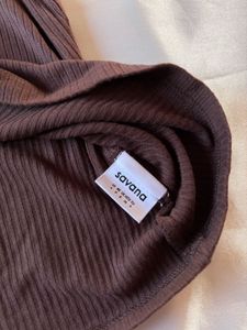 Savana Brown Full Sleeves Top