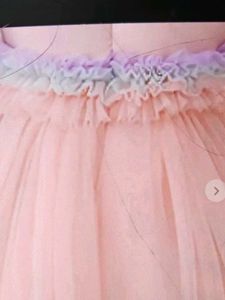 Kids Princess Birthday Party Wear Frock With Frill