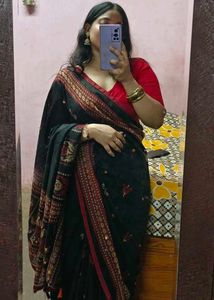 Black Saree With Blouse