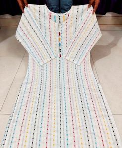 White Kurta Set