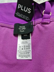 Purple Chain Detail Bikini Top