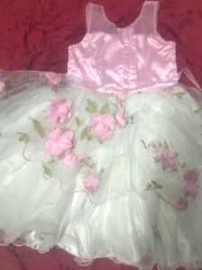 rose Floral Tulle Party Dress