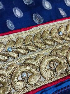 Dark Brinjal Colour Saree