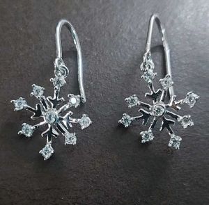 SS925 snowflake zircon drops 2