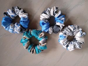 Beautiful Printed scrunchies Combo of 4
