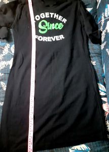Black Tshirt Dress Tunic
