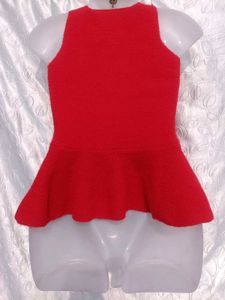 Y2k Red Peplum Sweater ♥️