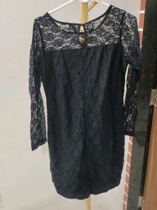 Black Net Dress For Party