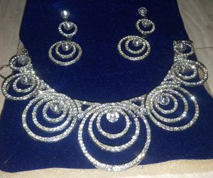 Diamond Stone Necklace Set