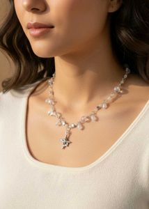 y2k Fairycore Star Charm Beaded Necklace