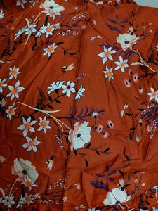 Floral Designer Printed Cotton Jam Fabric