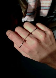 Aesthetic Unisex Rings&lt;3 Set Of 6