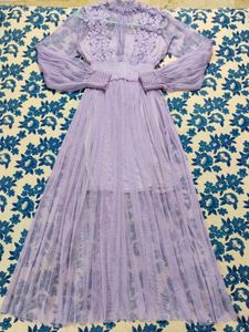 Lavender Floral Maxi Dress