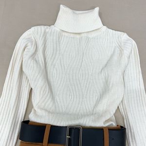 Korean Brown Midi Skirt For Winter