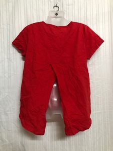 Red Short Sleeve Top