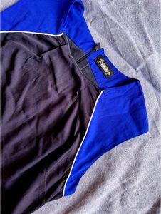 Blue Straight Fit Mini Dress