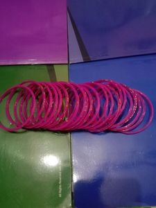 Pink Bangle For Party Wear Brand New 2 dozen