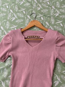 Bodycon Baby Pink Dress