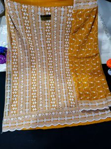 Georgette Chicken Work Material
