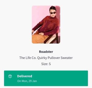 The Roadster Co Stylish Patterned Knit Sweater