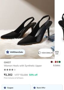 Pointed Black Stiletto Pump Heels
