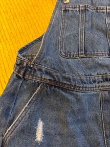 Denim Overalls Shorts