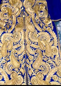 Elegant Blue &amp; Gold Kurta set
