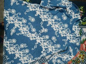 A Line Hip Cover Kurti With Embroidery Work