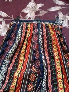 Boho Print Tie-Waist Pants