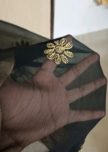 Black Embroidery Saree