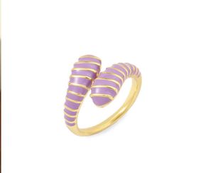Striped Wrap Ring