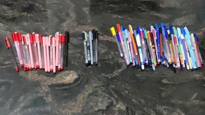 New Pens - Blue, Black And Red..!!