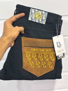 Dior Black &amp; LV Denim Pants
