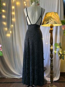 Sparkly Black Maxi Dress