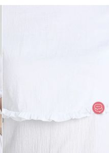 Shrink White Ruffle Dress