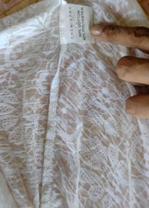 White Printed Top