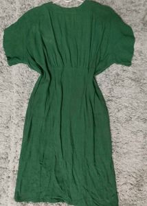 Green Button-Down Dress