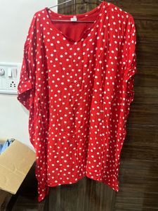 Red Kaftan Top