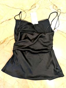 ZARA Black Cami Top in Small